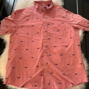 Chaps short sleeve button down shirt